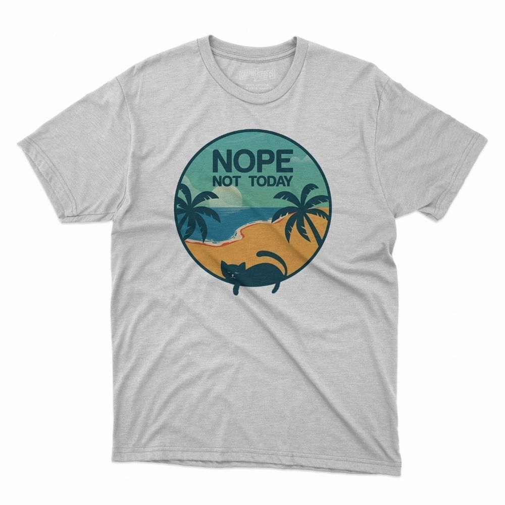 New Relaxed Vibes Cat Lover Island Living Vacation Short Sleeve Tshirt